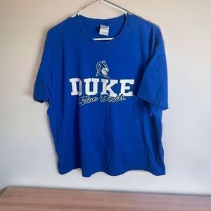 Duke Blue Devils T-shirt Large Vintage Blue NCAA Men’s Short Sleeve